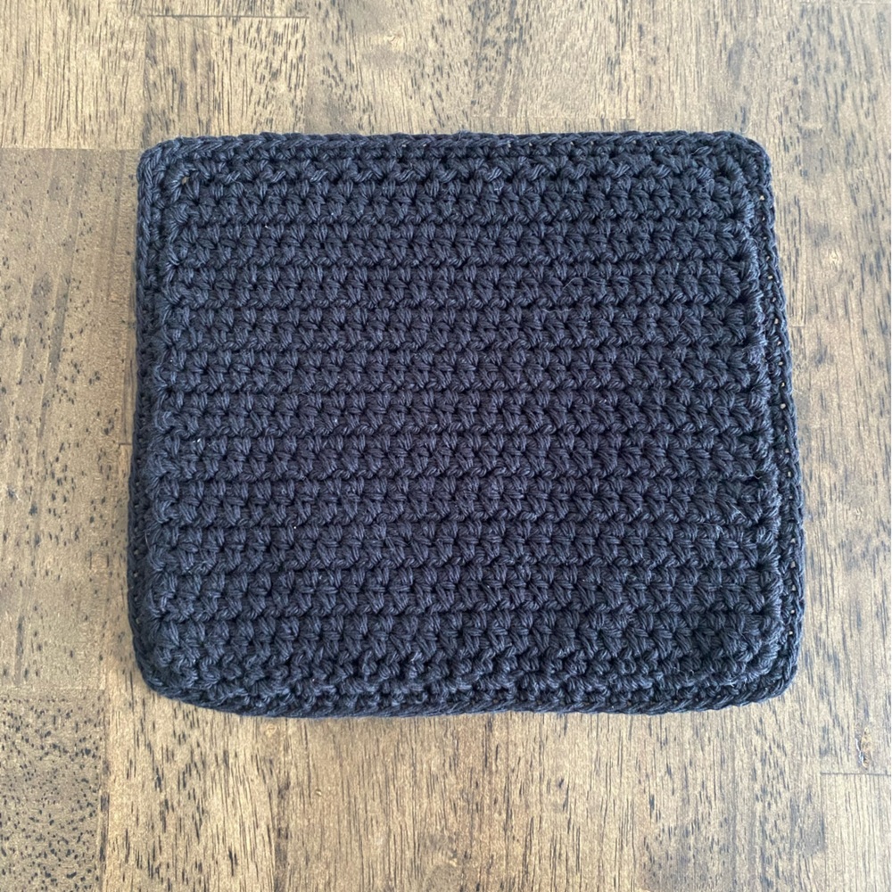 Handmade Black Hot Pad